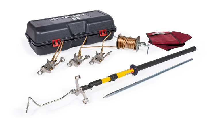 Earthing equipment for MV overhead lines 4KA/1s
