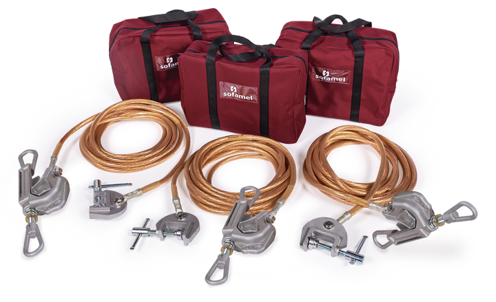 Earthing equipment for HV overhead lines 12KA/1s