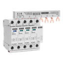 Plug-in surge arrester type 2 3+1p 280V + section rails