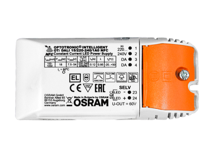 DALI Driver OSRAM 500 mA TECO KUANA S (1 st) + trekontlast.