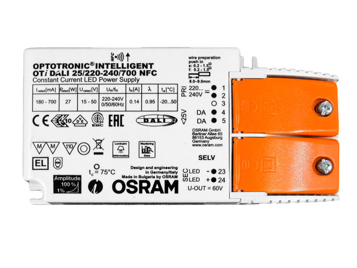 Treiber OSRAM DALI 500mA TECO KUANA S (2 Stck.) +Zugentlast.