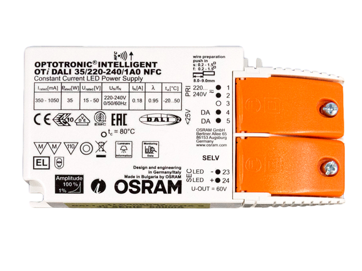(AS) Driver DALI OSRAM 500mA TECO KUANA S (3 pcs) + anti-tract.