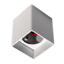 Base apparente carrée 1x KUANA Blanc + Driver Phase Dim 12W