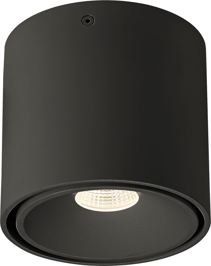 TECO KUANA E Aufbau LED Rund 9W 3000K 35° IP65 Schwarz