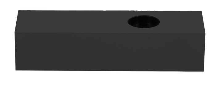 Base Rectang. 175x50x40 pour LED Teco NAULA Noir 1x10W Dim