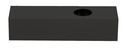 Rechthoek. Basis 175x50x40 voor TECO LED NAULA Zw. 1x10W Dim