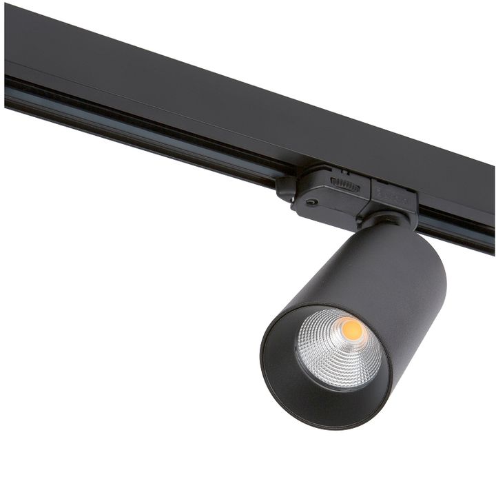Tracklight LED 3P TECO NAULA 12W 3000K 36° Ra90 Ø60 Noir Dim