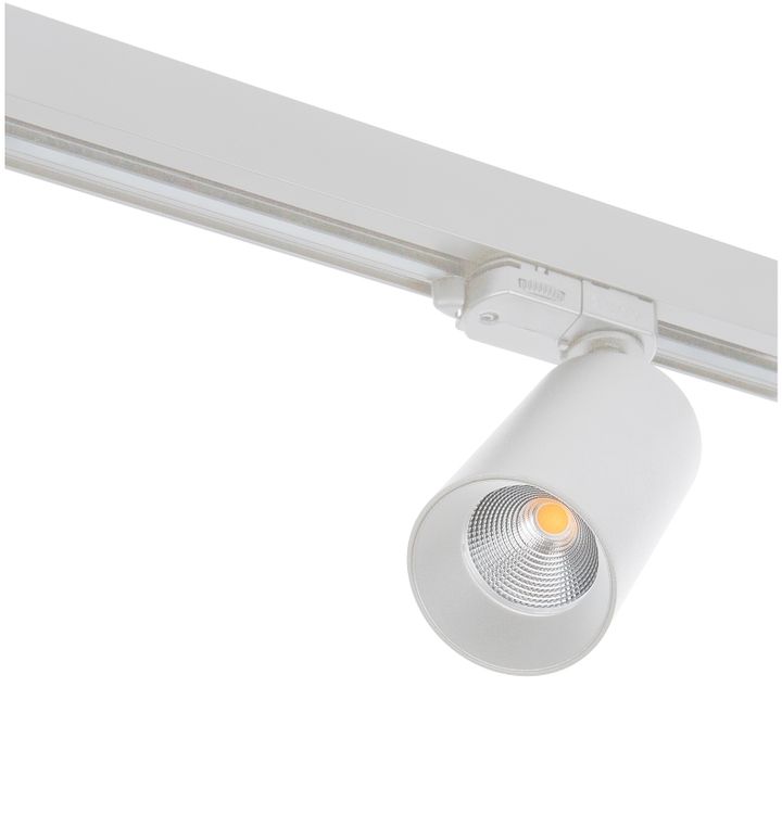 Tracklight LED 3P TECO NAULA 12W 3000K 36° Ra90 Ø60 Blanc Dim