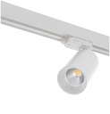 Tracklight LED 3P TECO NAULA 12W 3000K 36° Ra90 Ø60 Blanc Dim