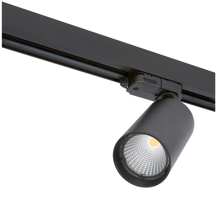 Tracklight 3P LED TECO NAULA 24W Ø 87 32° 3000K Dim Noir