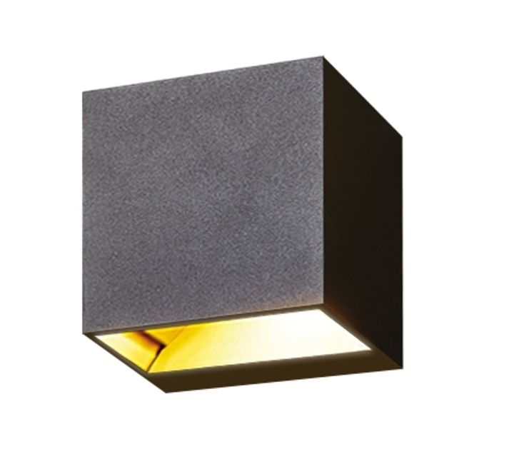 TECO CUSCO Wandleuchte 10x10x10 2x5W 2700K Ra90 dim. Schwarz