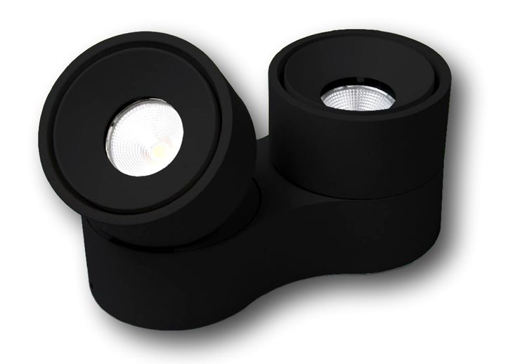 TECO KALA Spot 2x10W 212x100x103 32° 2700K Ra90 dim. Schwarz