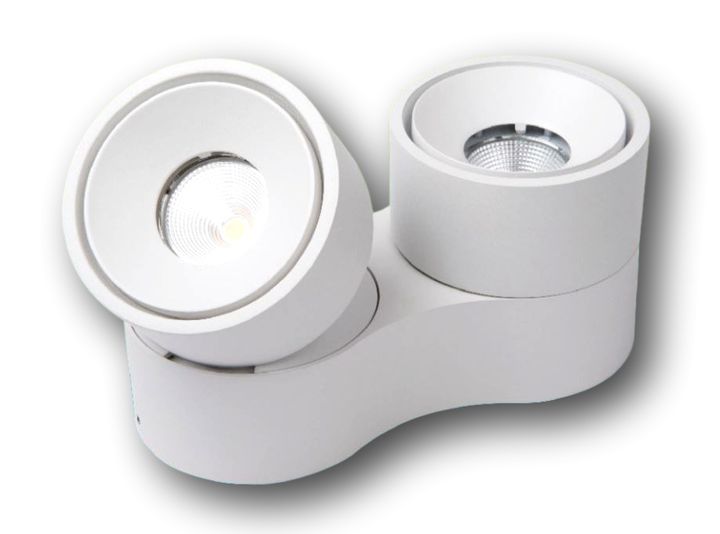 Teco LED-Spot KALA 2x10W 212x100x103 32° 2700K Ra90 Dim Wit