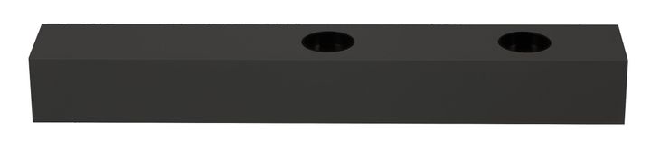 Base Rectang. 335x50x40 pour LED TECO  NAULA Noir 2x10W Dim