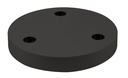 Base Ronde 260x37 pour LED Teco NAULA Noir 3x10W Dim