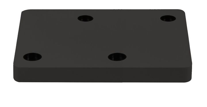 Base Rect. 320x160x35 pour LED Teco NAULA Noir 4x10W Dim