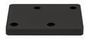 Base Rect. 320x160x35 pour LED Teco NAULA Noir 4x10W Dim