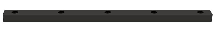 Base Rect. 1650x50x40 pour LED Teco NAULA Noir 5x10W Sym Dim