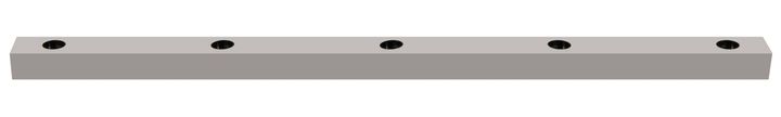 Rect Base 1650x50x40 for LED Teco NAULA White 5x10W Sym Dim