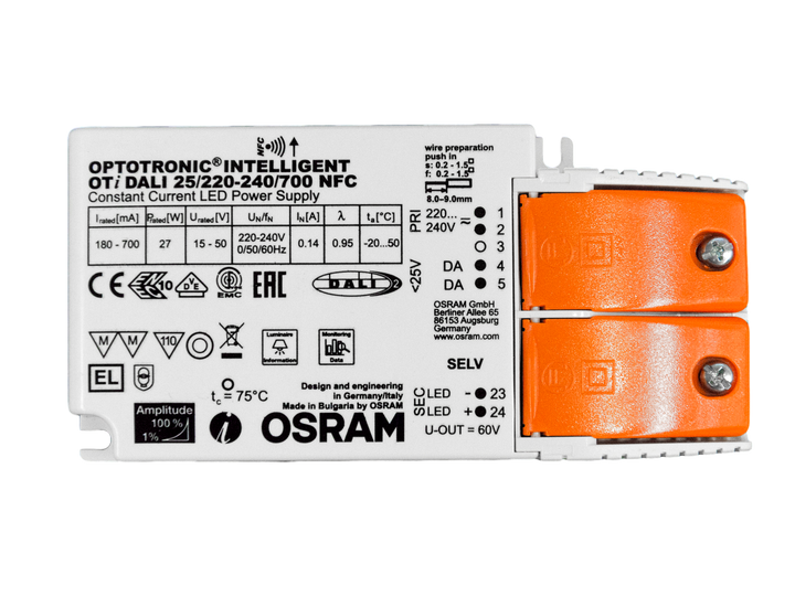 Treiber OSRAM DALI 350mA TECO KHEO 58 (3St.) +Zugentlast.