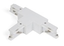 T-Connector links-links Wit voor Teco 3P-Track