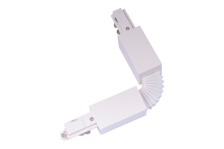 Regelbare connector tot 90° Wit voor Teco 3P-Track