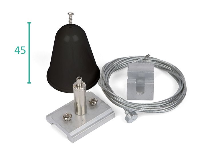 Pendelkit 1X200cm Zwart voor Teco 3P-Track