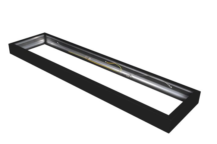 Zwart opbouwkaders voor Led panel 30x120