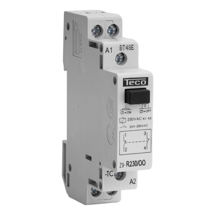 Installatierelais Teco 230VAC 20A 2NG
