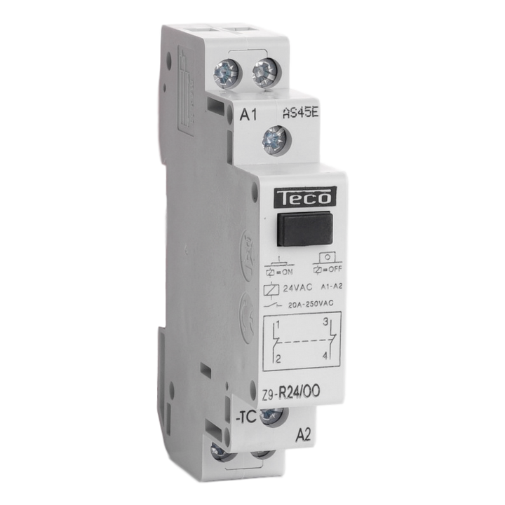 Installation relay TC 24VAC 20A 2NF