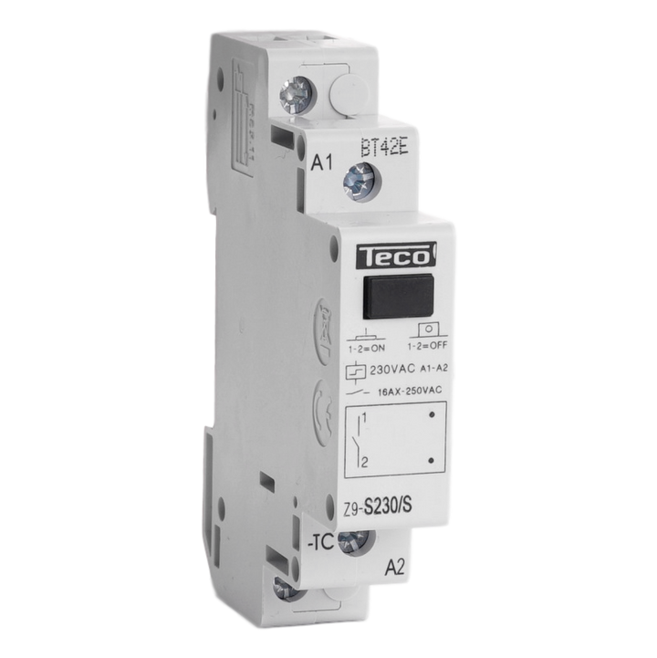 Impulse relay Teco 230VAC 16A 1NO