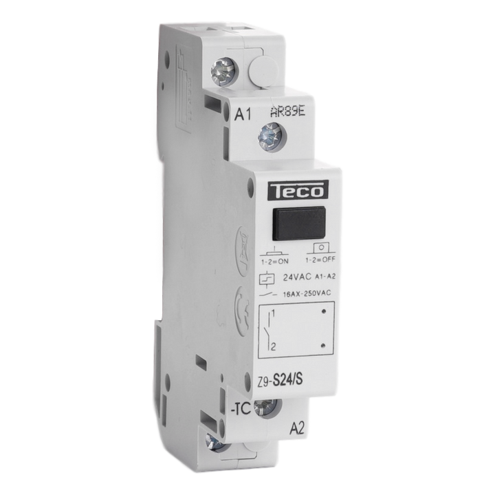Impulsrelais  Teco 24VAC 16A 1NO