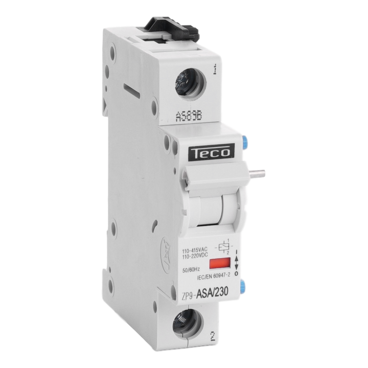 Afstand uitschakelspoel Teco 110-415VAC 110-220V DC