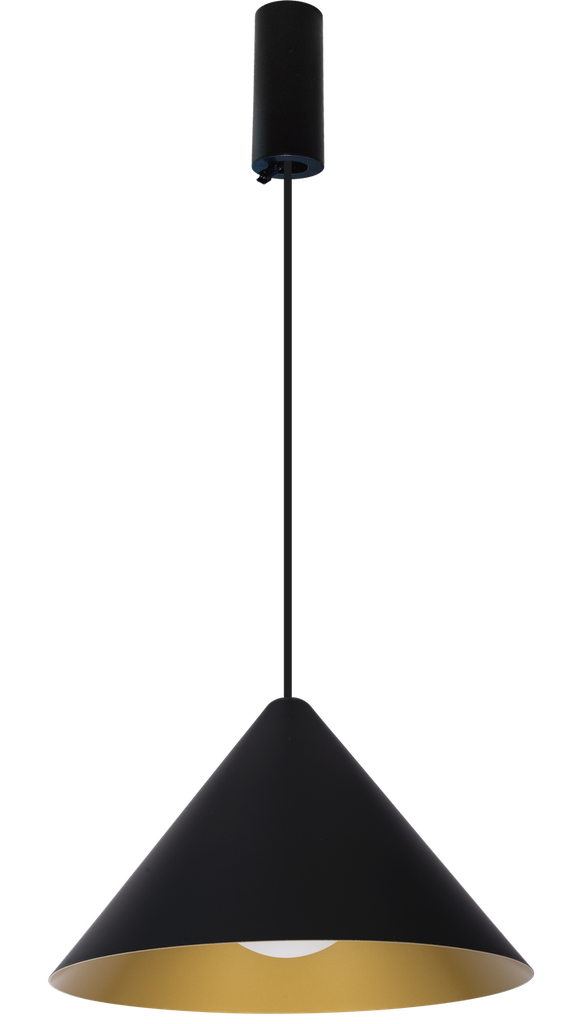 (AS)Pendel cap NAULA 2700K + base  Phase dim Noir Doré