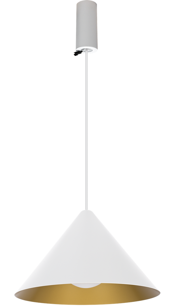 (AS)Pendel cap NAULA 3000K + base  Phase dim Blanc Doré