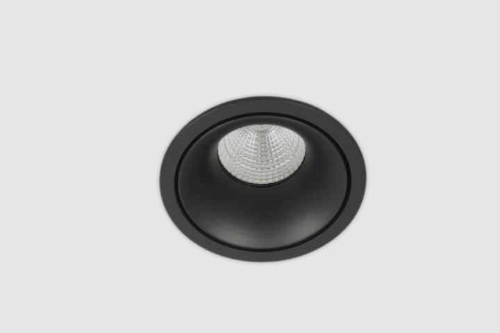 (AS)KHEO encastré 2W 3000K Noir+ Fixed driver