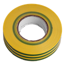Zelfdovende Isolerende Tape Teco 19mm x 0.15mm x 25m GROEN-GEEL