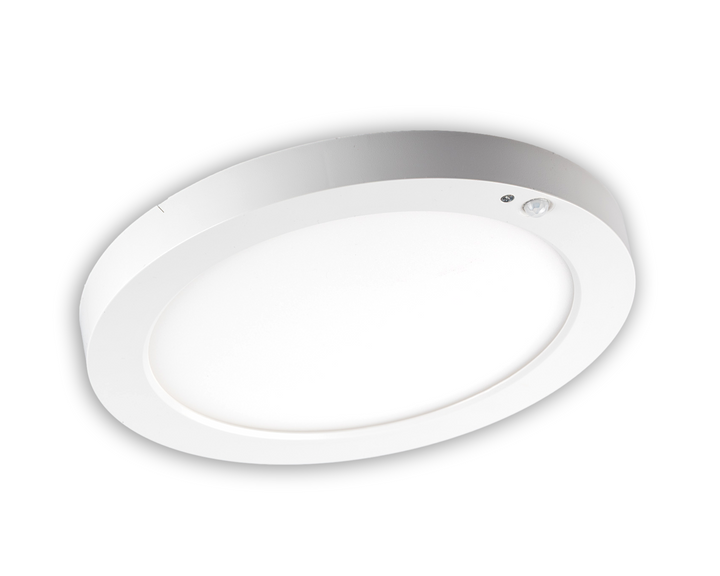 Downlight LED LUNO18W D227mm CCT IP40 Blanc + sensor