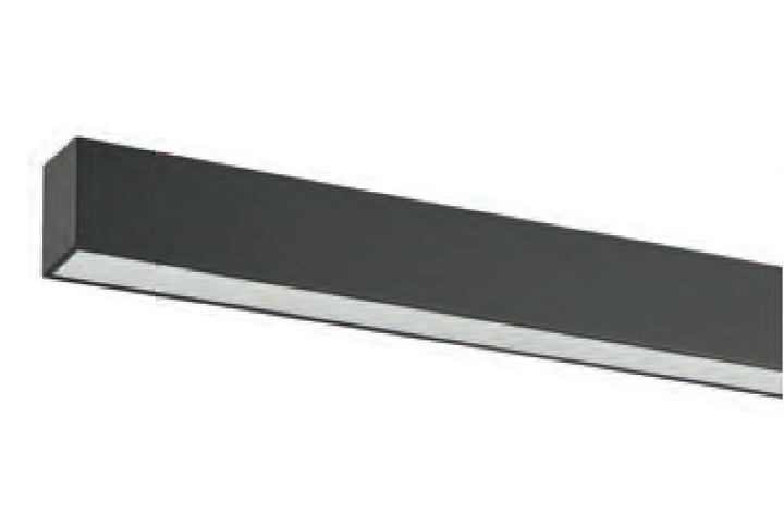 DL-System 1200cm 40/50/60W  1-10V CCT Umbra Grey RAL7022  + Kit de suspension