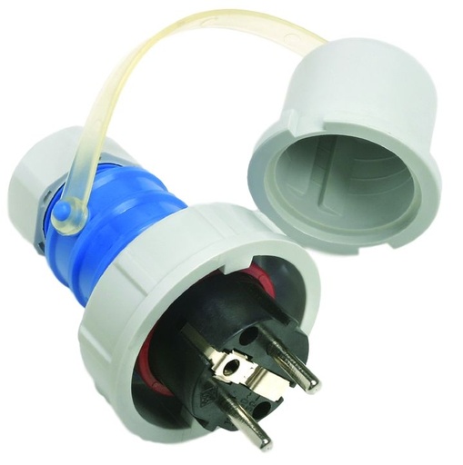 [/00114] IDE dom 16A 3p 230VAC IP67 stekker rand- en penaarde