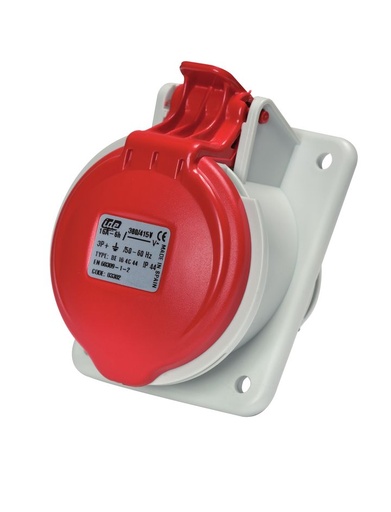 [/02305] IDE CEE 32A 4p 230VAC IP44 prise encastrée inclinée