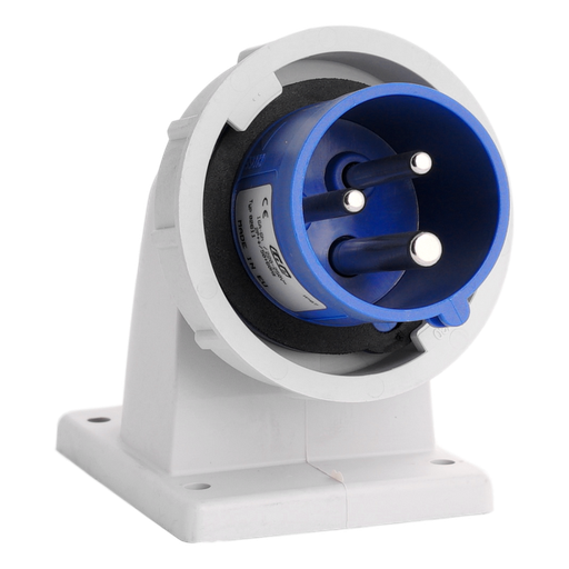 [/02611] IDE  CEE 16A 2p+T 250V IP67 socle de conn. mont. panneau