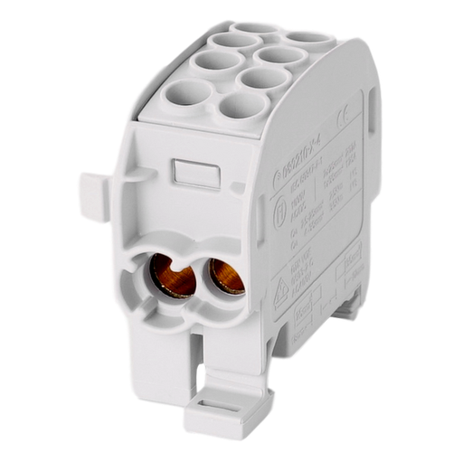 [/080210-0-4] Bornier de dériv. HLAK35 C 1p 2x35, 2x25mm² Cu L gris
