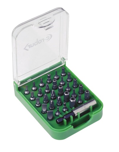 [/084370] Koffer met bits - set van 31 stuks