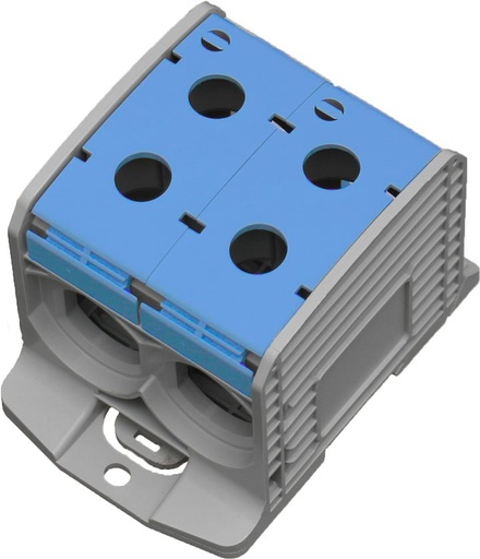 [/087920-1-3] Bornier de racc. RKA 1p double 300mm² Cu+Al bleu