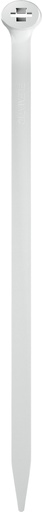 [/1209] Kabelbinder met dubbele vertanding 2-lock 3.5x140 wit