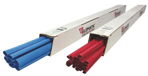 [/12273012] Heat-shrink tube ET100 black - box 30x1m - Ratio 2:1 - 1,2mm