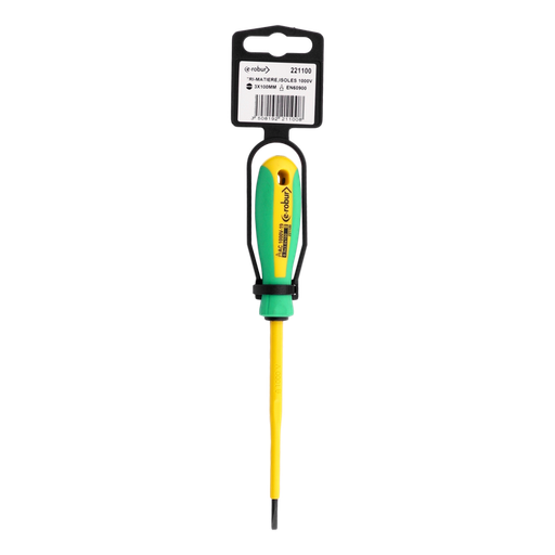 [/221100] Flathead screwdriver 3x100 mm, insulated 1000V