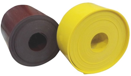 [/30015R] Kabelbescherming 300 x 1,5 mm rood/bruin met bliksemteken