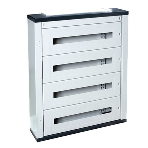 [/40AS72XX150BW] Met. kast IP40 72mod. zonder deur (150mm)+KITTT+bevestiging